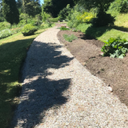 Pose de gravier blanc pour allée-chemin Pontivy